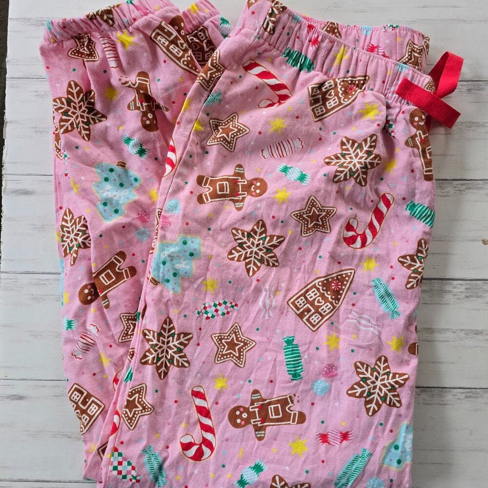 Old Navy Christmas Pajama Joggers Gingerbread L